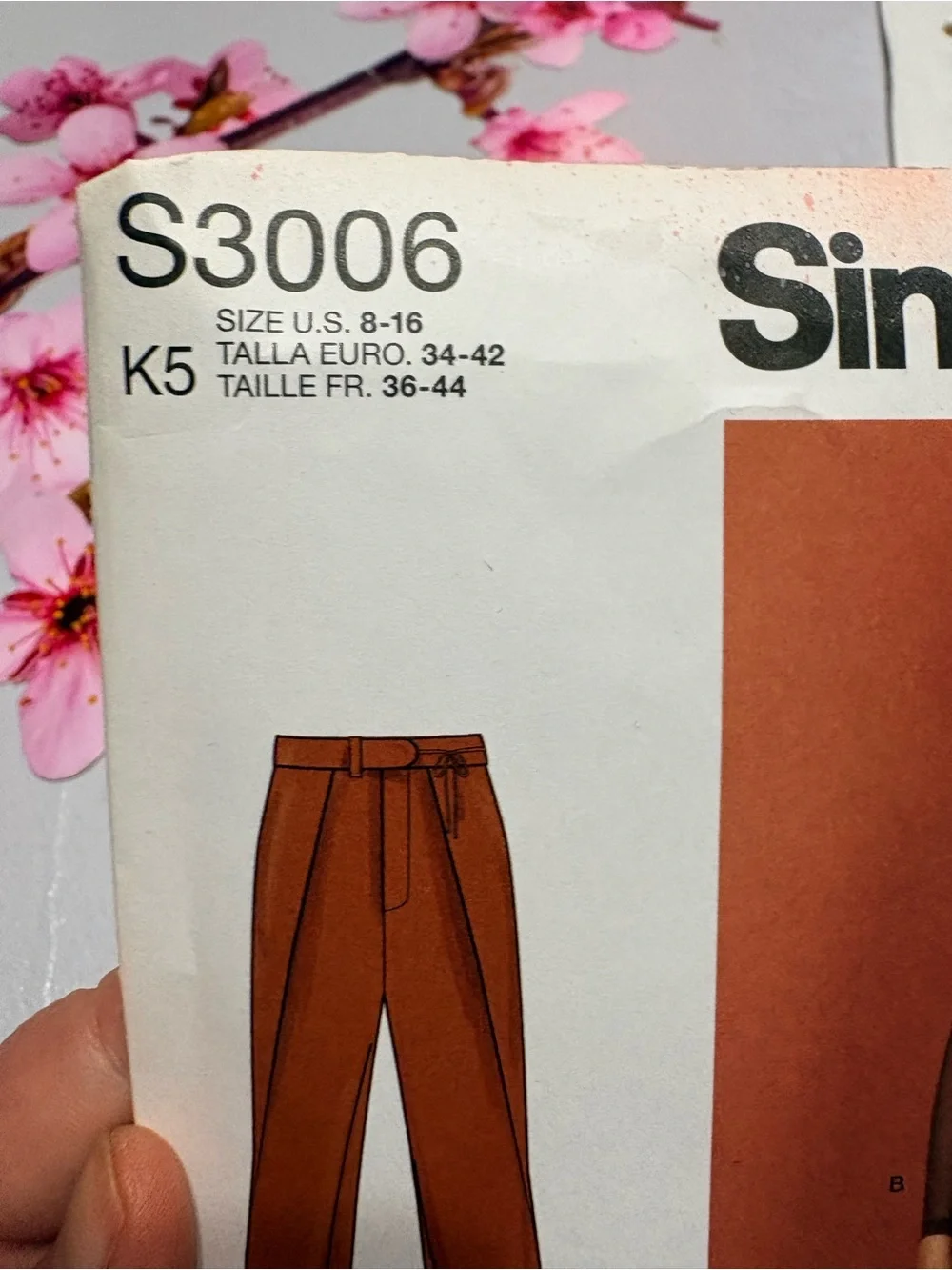 BN UNCUT SIMPLICITY 3006 K5 Woman's Pants Sewing Pattern